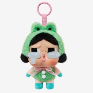 POPMART CRYBABY CRYING AGAIN What A Frog Doll Keychain Bag Charm Authentic NEW